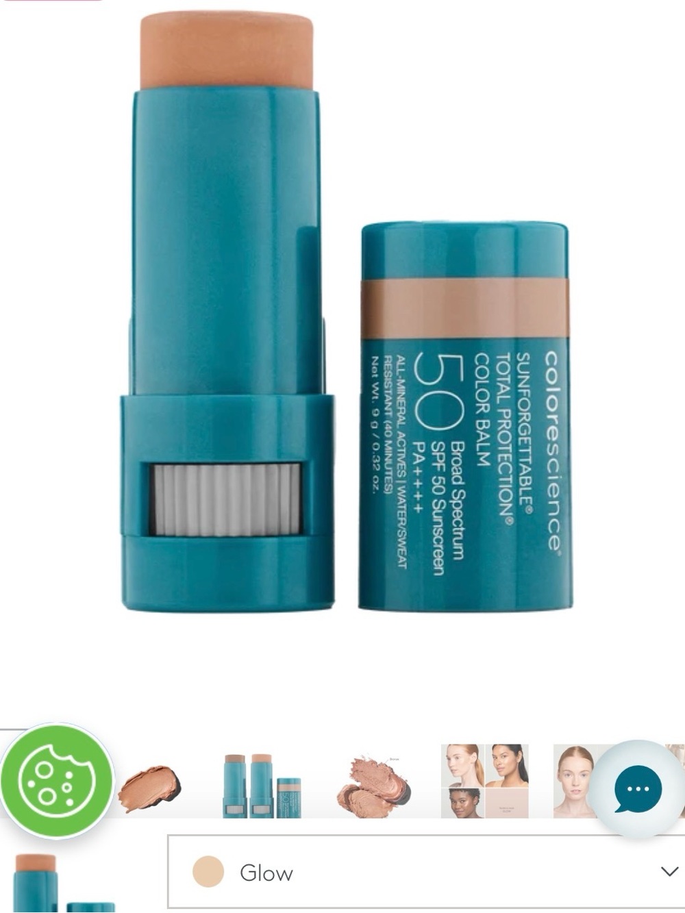 Colorescience Sunforgettable Total Protection Color Balm SPF 50 - Glow (Beige)